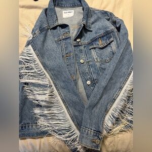 Handmade Fringe Jean Jacket
